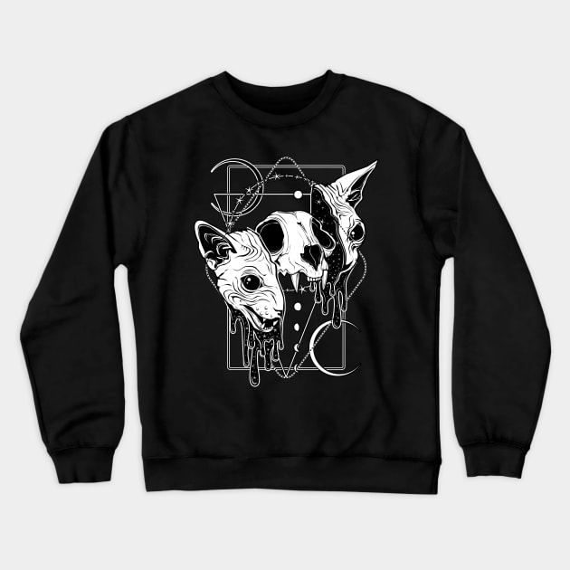 Cosmic Sphynx Crewneck Sweatshirt by Von Kowen